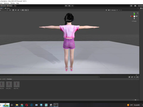 Merry-realistic sweet girl 3D Model