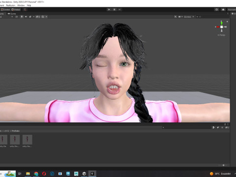 Merry-realistic sweet girl Modèle 3D
