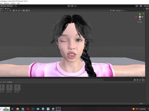Merry-realistic sweet girl 3D Model