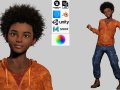 Sipho - Realistic African child 3D 模型
