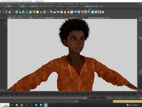 Sipho - Realistic African child 3D Model