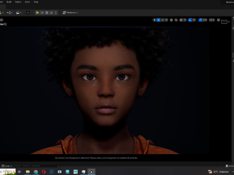 Sipho - Realistic African child 3D Model