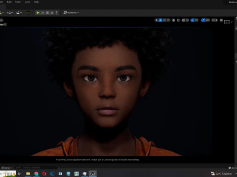Sipho - Realistic African child 3D Model