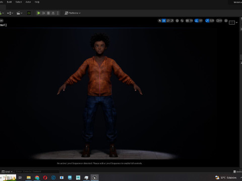 Sipho - Realistic African child 3D Model