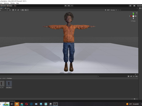 Sipho - Realistic African child 3D Model