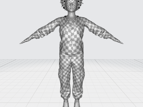 Sipho - Realistic African child 3D Model