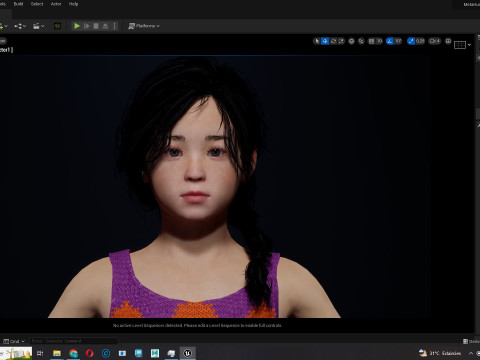 Lalita-Realistic asian girl 3D Model