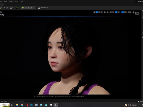 Lalita-Realistic asian girl 3D Model