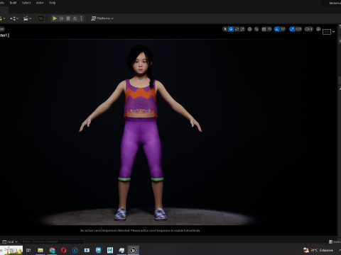 Lalita-Realistic asian girl 3D Model