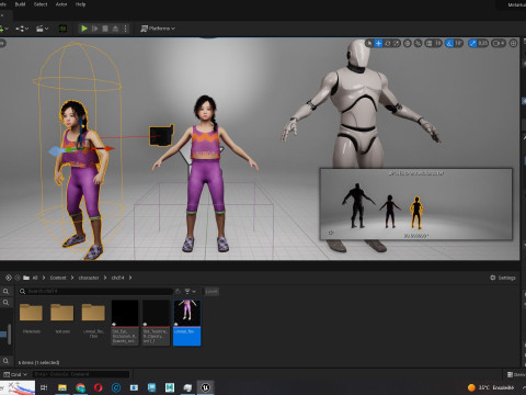 Lalita-Realistic asian girl 3D Model