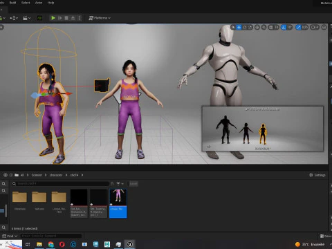Lalita-Realistic asian girl 3D Model
