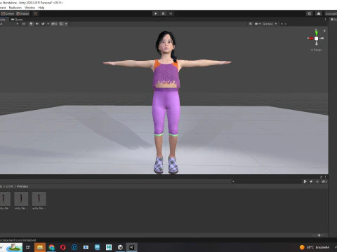Lalita-Realistic asian girl 3D Model