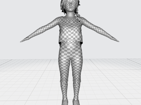 Lalita-Realistic asian girl 3D Model