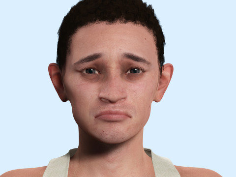 Mostafa-Realistic Arabic boy 3Dモデル