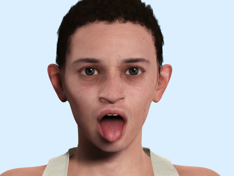 Mostafa-Realistic Arabic boy 3Dモデル