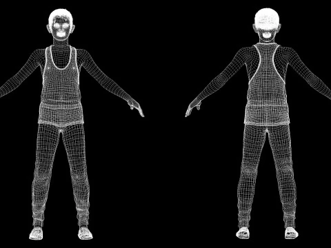 Mostafa-Realistic Arabic boy 3D Model