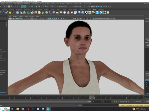 Mostafa-Realistic Arabic boy 3Dモデル