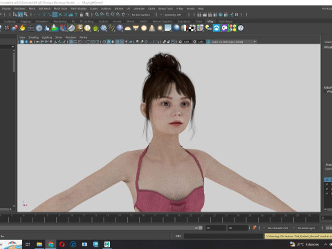 Sonya-Realistic Girl in swiming dress Sweet girl 3D Model