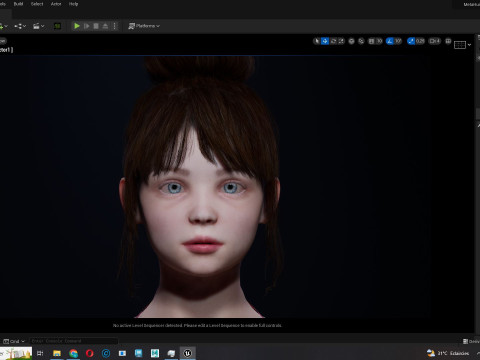 Sonya-Realistic Girl in swiming dress Sweet girl 3D Model