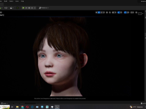 Sonya-Realistic Girl in swiming dress Sweet girl 3D Model