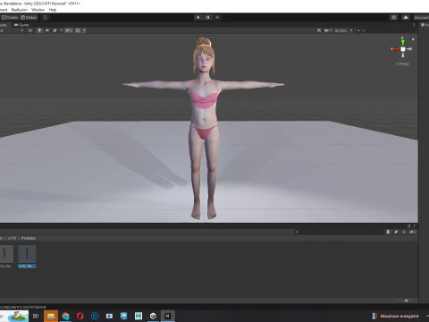 Sonya-Realistic Girl in swiming dress Sweet girl 3D Model