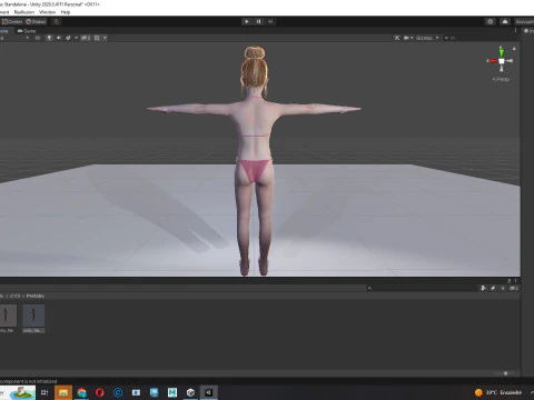 Sonya-Realistic Girl in swiming dress Sweet girl 3D Model