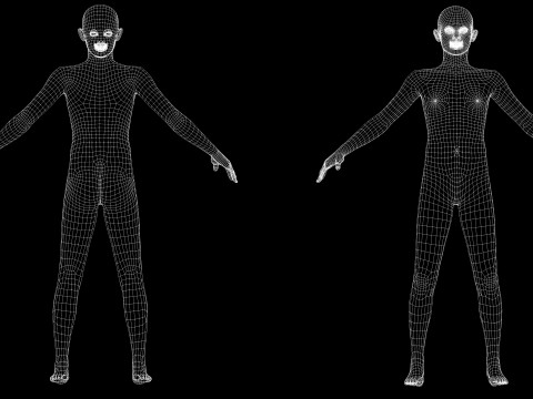 Zak-Realistic African American Boy 3D Model