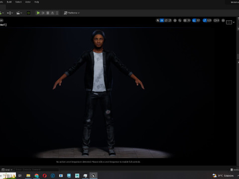Zak-Realistic African American Boy 3D Model