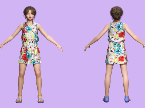 Angelie - Realistic Sweet Girl 3D 模型