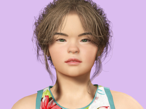 Angelie - Realistic Sweet Girl 3D 模型
