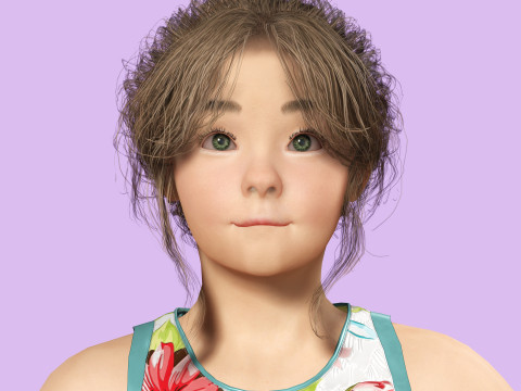 Angelie - Realistic Sweet Girl 3D 模型