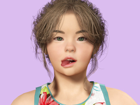 Angelie - Realistic Sweet Girl 3D 模型