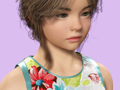 Angelie - Realistic Sweet Girl 3D 模型