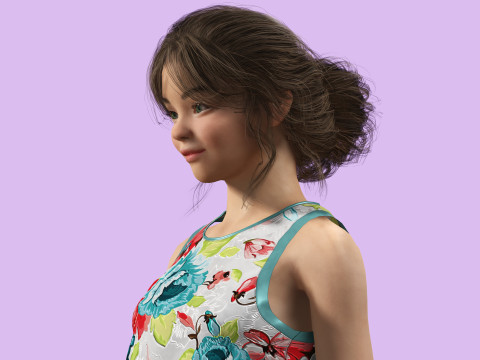 Angelie - Realistic Sweet Girl 3D 模型