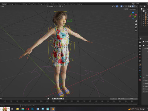 Angelie - Realistic Sweet Girl 3D 模型