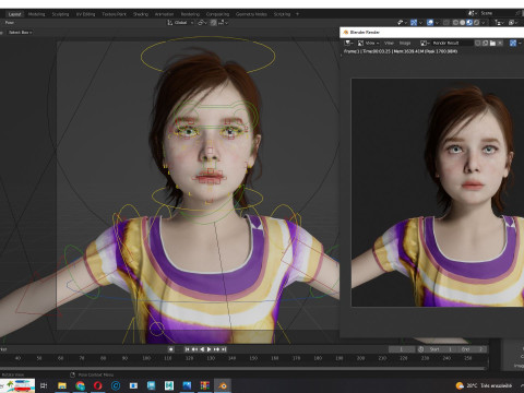 Sophia - little Sunshine 3D Model