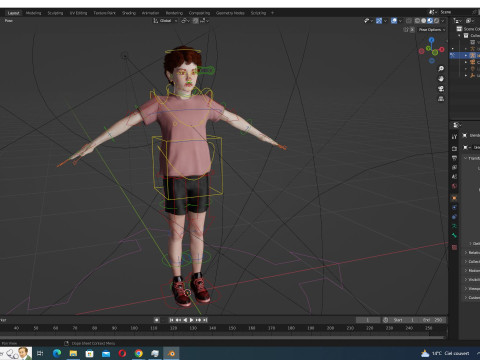 Ethan - Realistic Child With Freckles kid Modelo 3D
