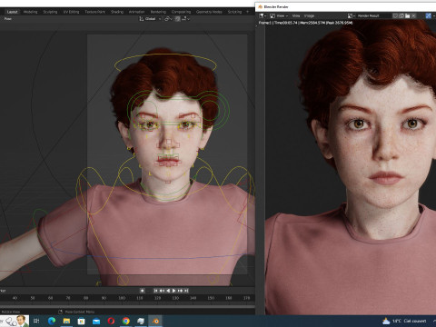 Ethan - Realistic Child With Freckles kid Modelo 3D