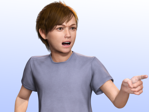 Mehal - Realistic Child Ready kids 3D 模型