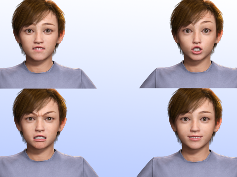 Mehal - Realistic Child Ready kids 3D 模型