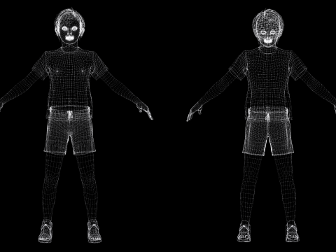 Mehal - Realistic Child Ready kids 3D 模型