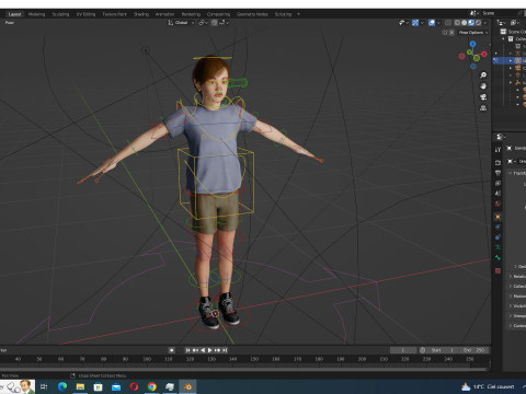 Mehal - Realistic Child Ready kids 3D 模型