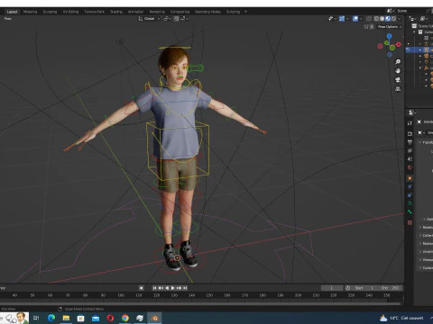 Mehal - Realistic Child Ready kids 3D Model
