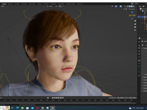 Mehal - Realistic Child Ready kids 3D 模型