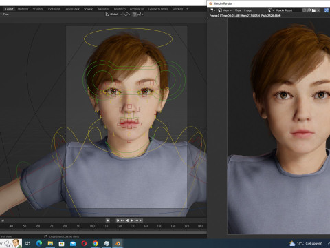 Mehal - Realistic Child Ready kids 3D 模型