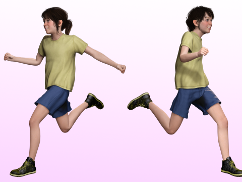 Isabella-Realistic teenager girl kids 3Dモデル