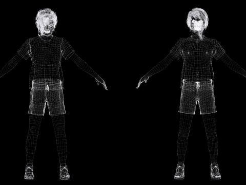 Isabella-Realistic teenager girl kids 3Dモデル