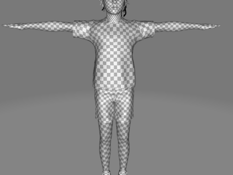 Isabella-Realistic teenager girl kids 3Dモデル