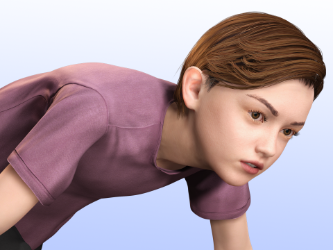 Sonu - Realistic Child with beautiful smile kid 3D Model