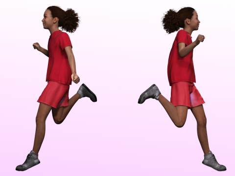 Sabrina - Realistic African Girl kid Modelo 3D